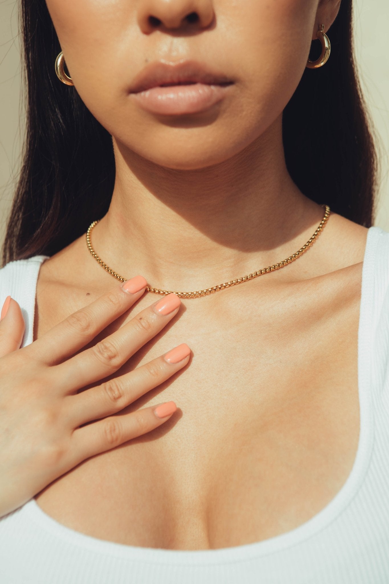 3mm Pearl Chain - Gold - Cernucci